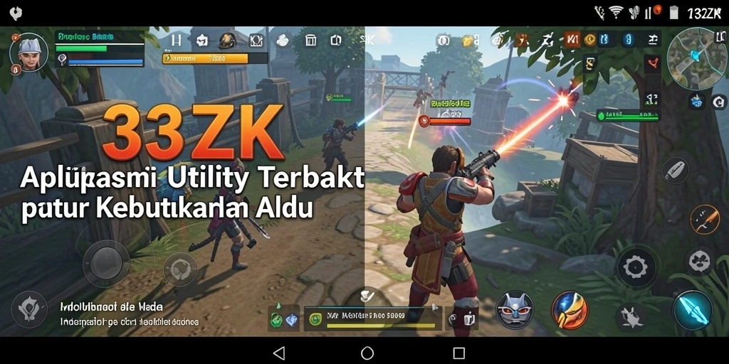 Tampilan aplikasi 33ZK dengan fitur Utility yang mudah digunakan.