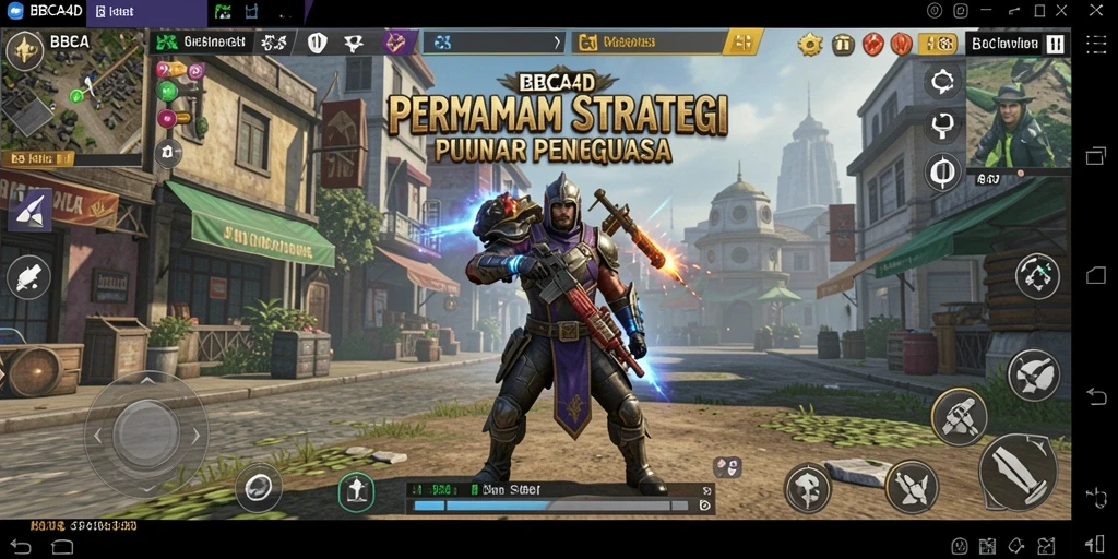 Tampilan gameplay BBCA4D menampilkan pertempuran strategis antar pemain.