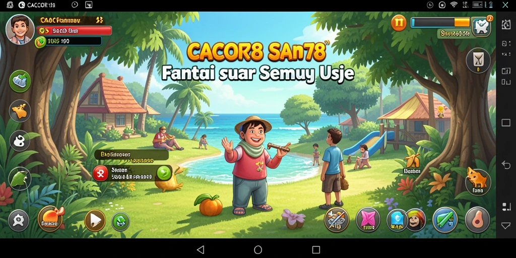 Tangkapan layar gameplay CACOR78 yang menarik dan penuh warna.