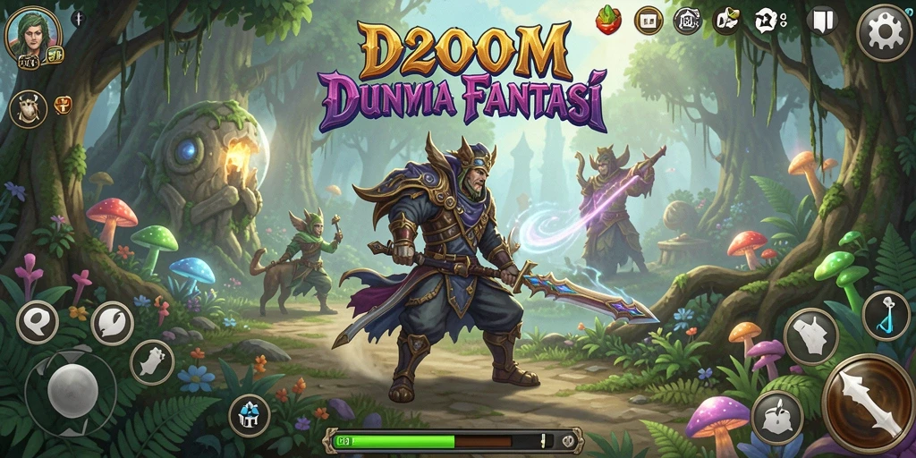 Tampilan permainan D200M yang menarik dengan tantangan petualangan.