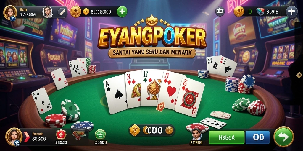 Tampilan menarik dari gameplay EYANGPOKER yang seru.