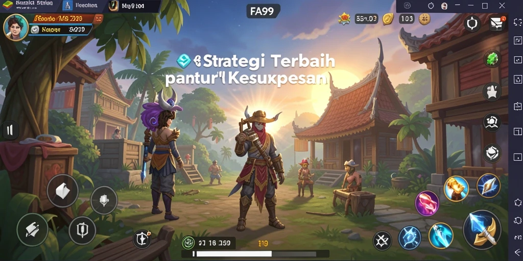 Tampilan gameplay FA99 yang menarik dalam pertarungan strategis.