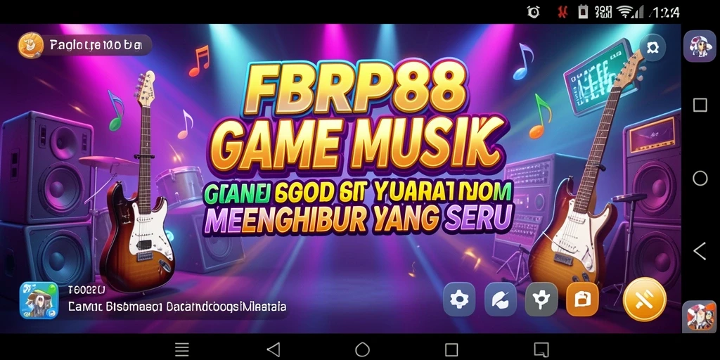 Tampilan gameplay FBRP88 dengan aksi musik yang seru.
