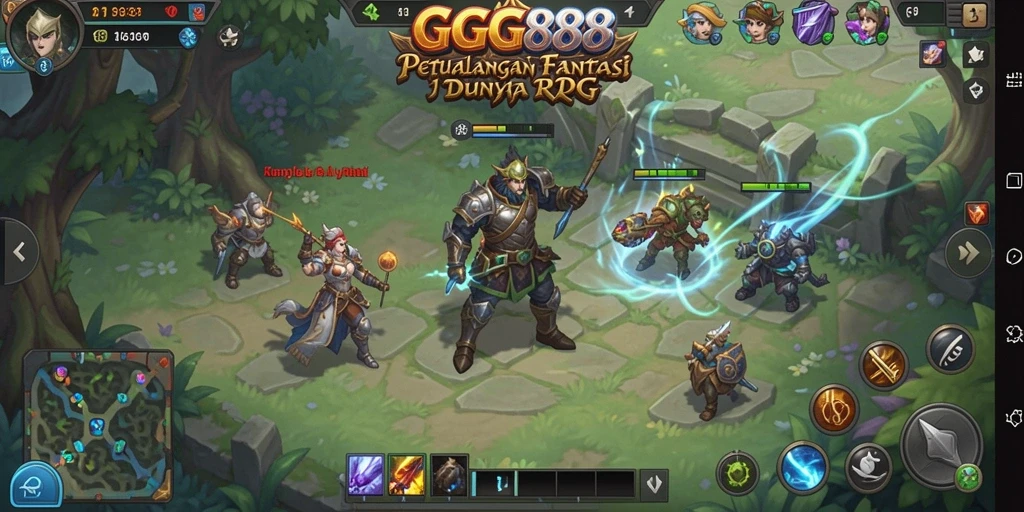 Beraksi dalam pertempuran epik di dunia RPG GGG888.