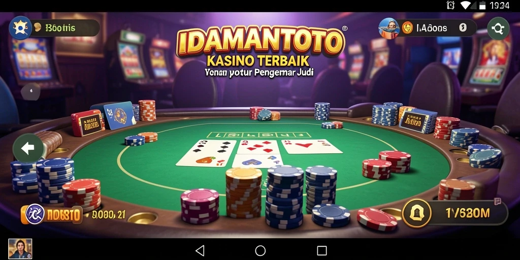 Screenshot IDAMANTOTO menampilkan gameplay seru dalam permainan Kasino.