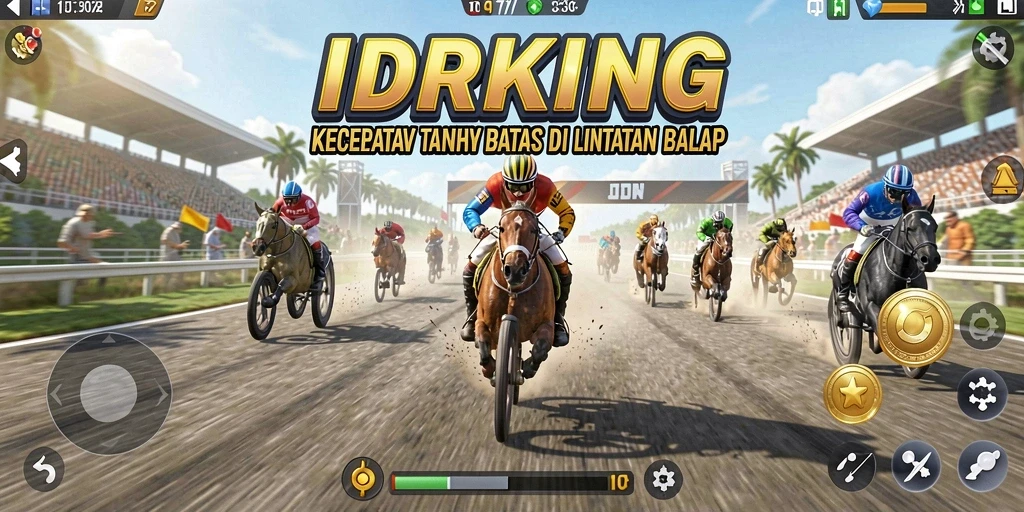 Tampilan gameplay <strong>IDRKING</strong> yang penuh aksi dan kecepatan.
