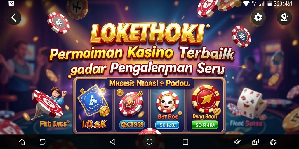 Screenshot permainan Kasino LOKETHOKI yang menunjukkan grafis menakjubkan.