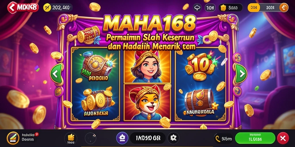 Tampilan menarik dari gameplay Slot di MAHA168.