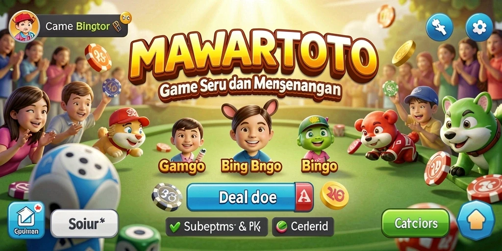 Tampilan gameplay seru dari MAWARTOTO dengan tema Bingo yang menarik.