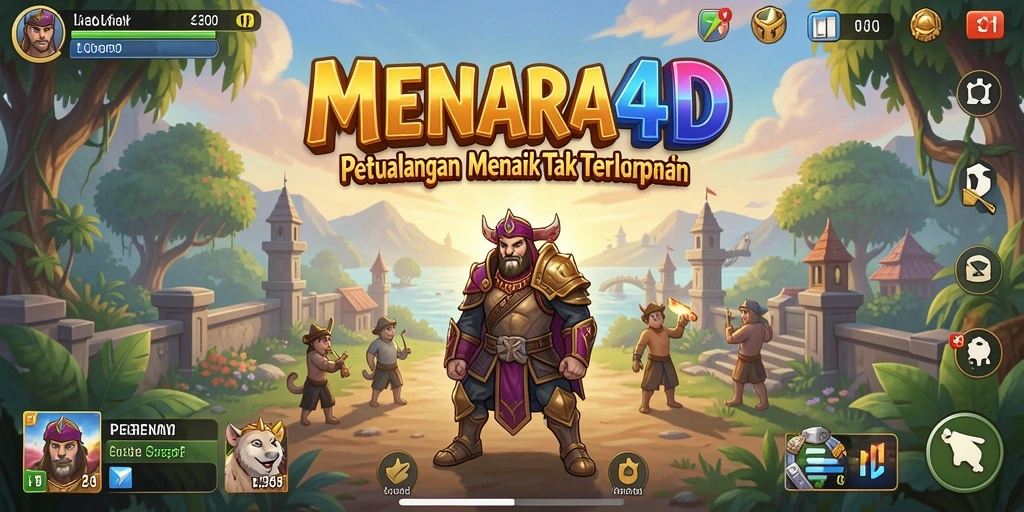 Gameplay MENARA4D yang penuh aksi dan petualangan.