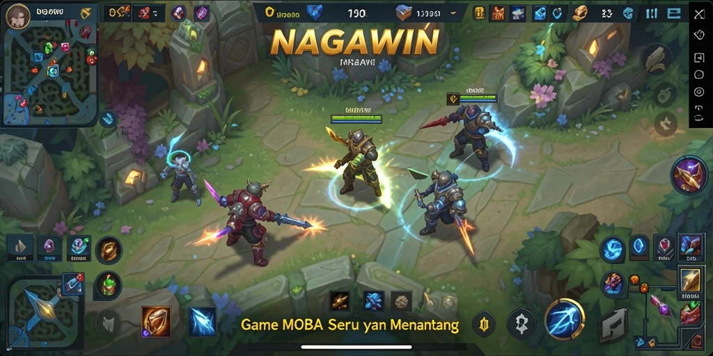 Tampilan menarik dari gameplay seru NAGAWIN.