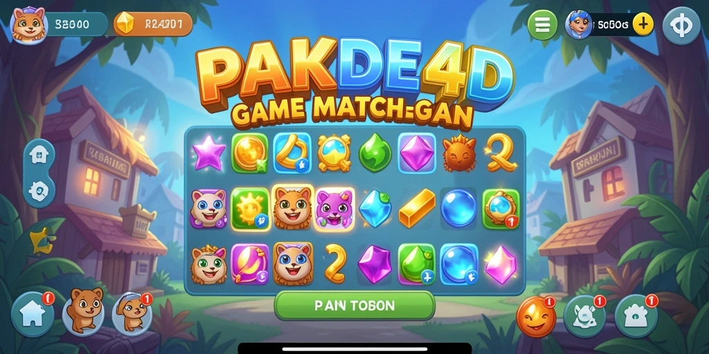 Tampilan gameplay seru dan penuh warna dari PAKDE4D.