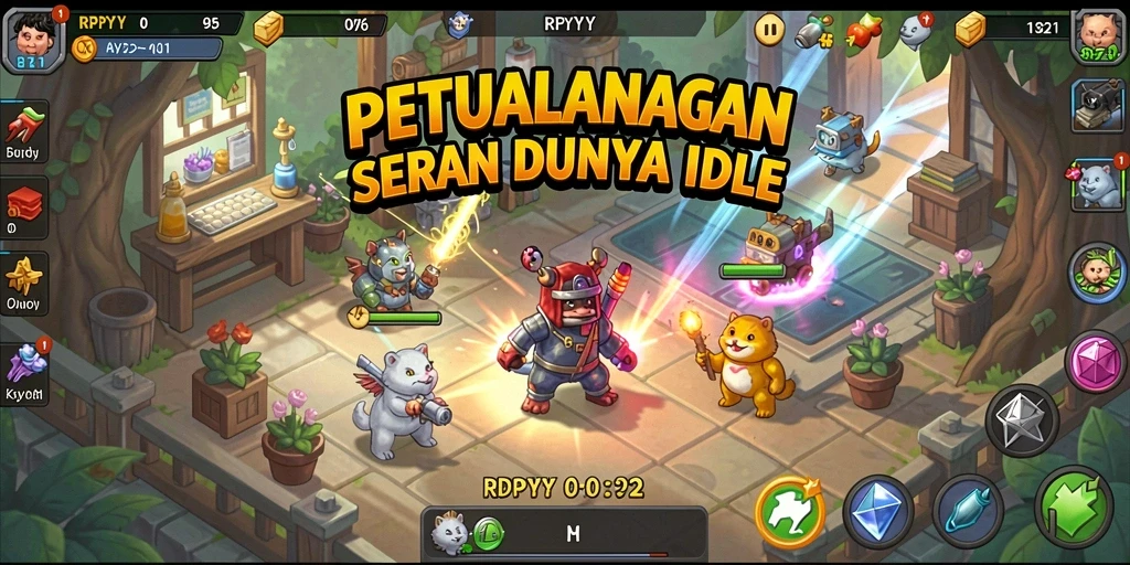 Tampilan screenshot menunjukkan aksi gameplay seru dalam RPYYY.