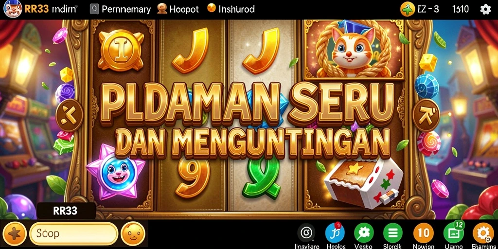 Tampilan gameplay mendebarkan dari permainan slot RR33.