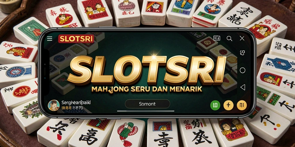 Screenshot SLOTSRI menampilkan aksi seru permainan Mahjong.