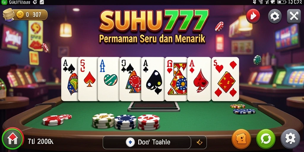 Tampilan gameplay menarik dari SUHU777 dengan grafis domino yang tajam.