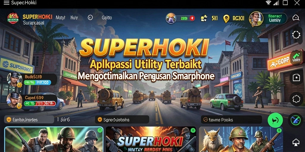 Tampilan screenshot dari SUPERHOKI menunjukkan fitur Utility yang efisien.
