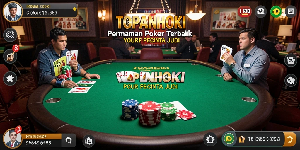 Gambaran gameplay Poker yang seru di TOPANHOKI.