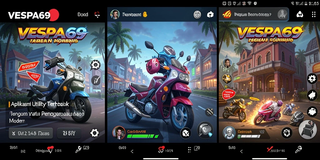 Tampilan aplikasi VESPA69 yang user-friendly dan fungsional.