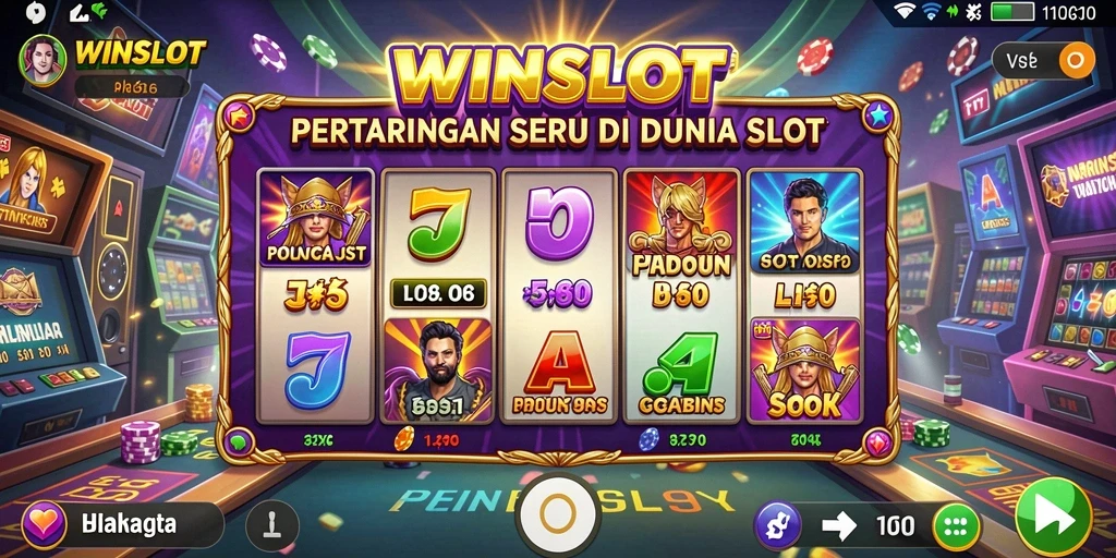 Tampilan gameplay WINSLOT yang mendebarkan dengan pertarungan yang intens.
